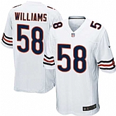 Nike Men & Women & Youth Bears #58 Williams White Team Color Game Jersey,baseball caps,new era cap wholesale,wholesale hats
